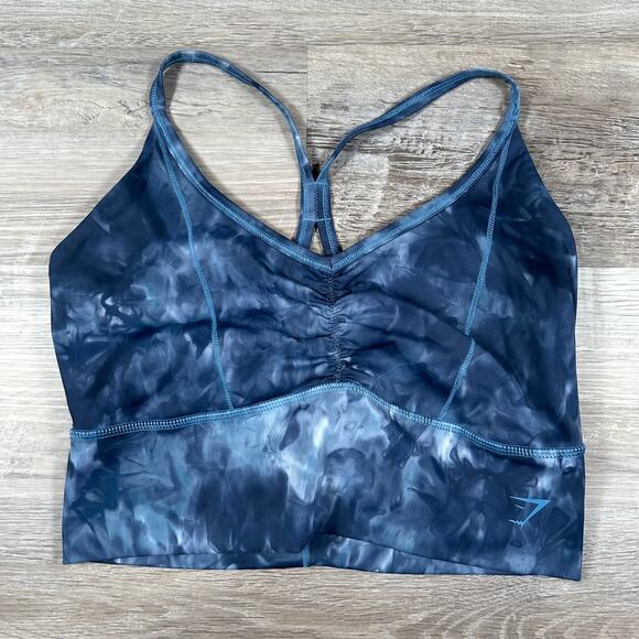 Gymshark Tie-Dye Sports Bra - Strappy Back, Size Small - Picture 2 of 4
